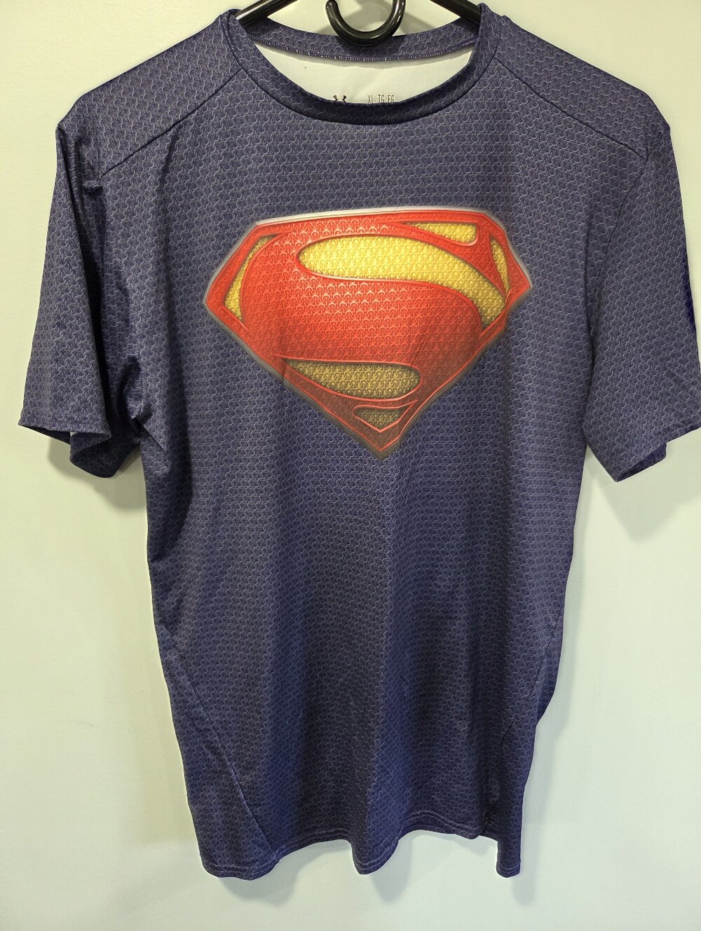 Mens Under Armour Superman Compression Shirt Xl